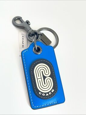 NWT Coach Patch Keychain Key Fob Bag Charm with Bottle Opener